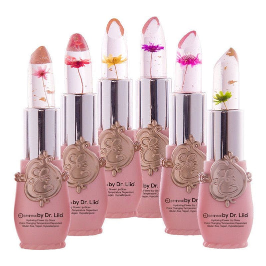 Color-Changing Flower Lip Gloss – Vegan, Gluten-Free, Hydrating Lip Balm