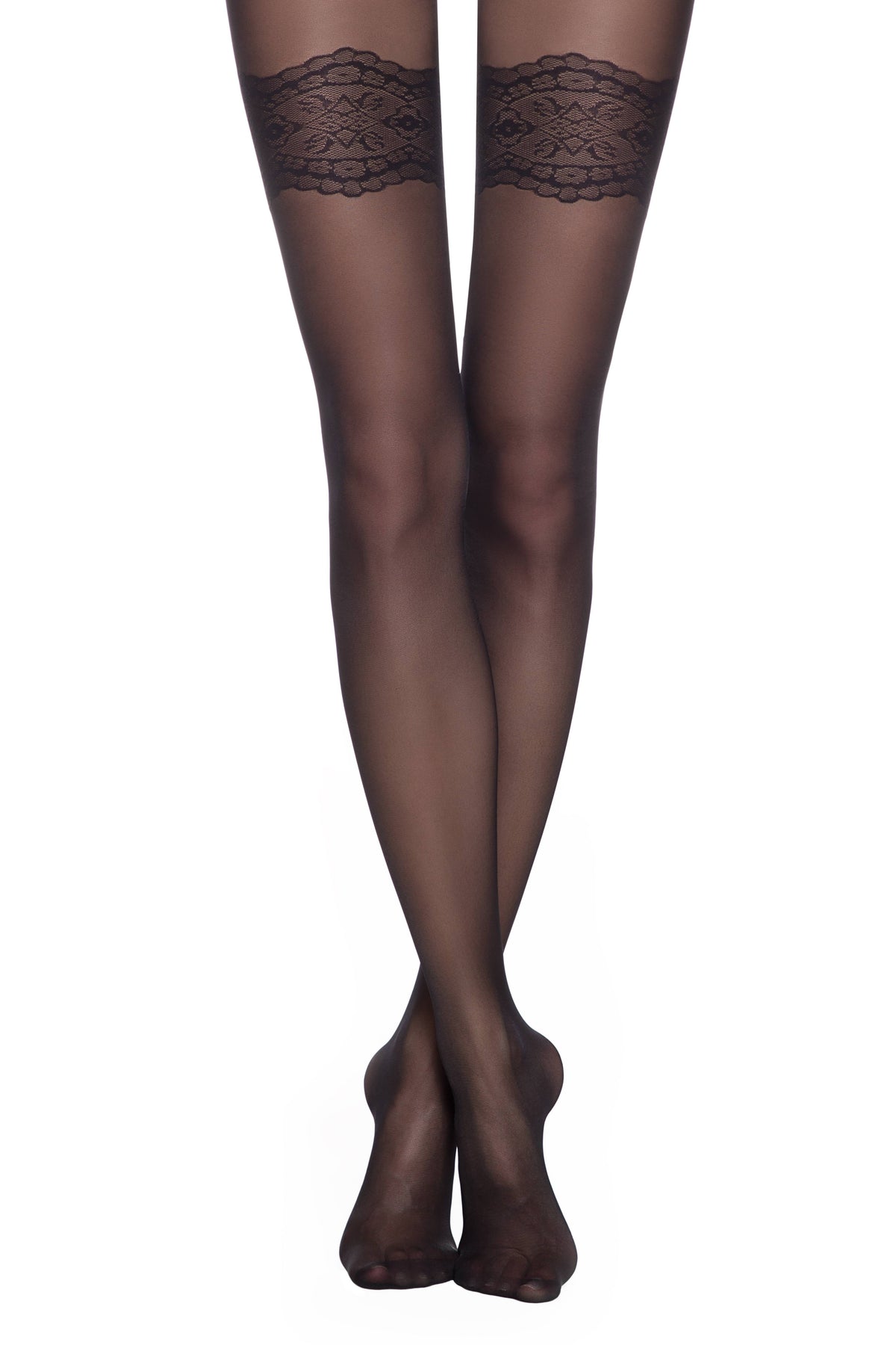 Conte (Poland) Perfect 30 Den - Fantasy Women's Tights with imitation stockings (19C-107/1SP)