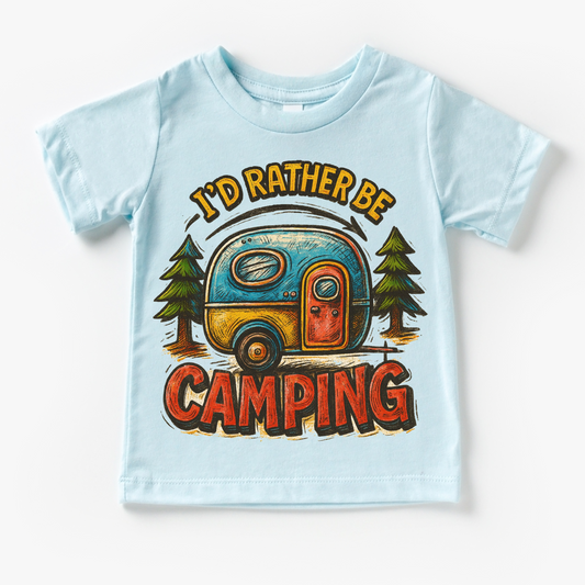 I'd Rater Be Camping Camper Shirt - Camp Tee