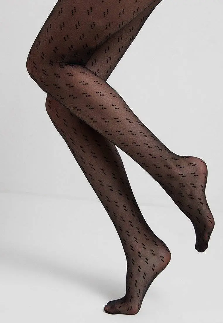 Conte Street 20 Den - Fantasy Thin Women's Tights with two triple dots pattern (21С-97СП)