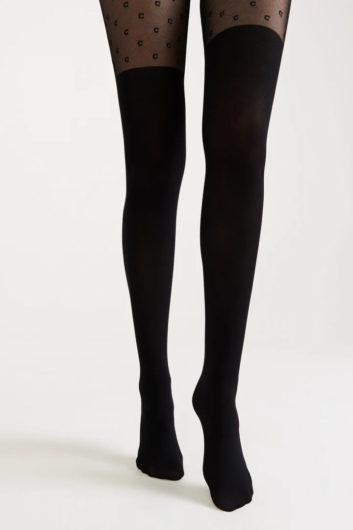Conte Couture 30/50 Den - Fantasy Opaque Women's Tights with Imitation Golfs (23S-143SP)