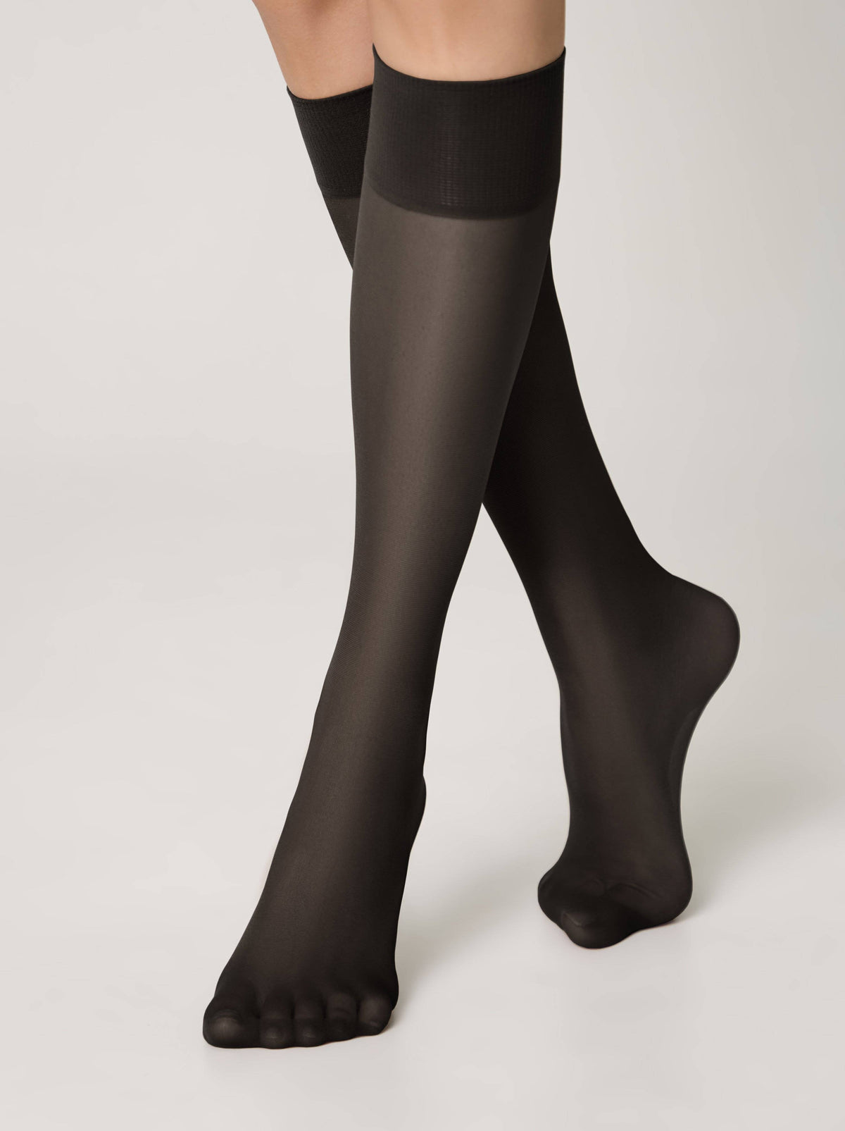 Conte/Esli Accent 40 Den - 2 Pairs (Pack) Tight Knee-Highs for Women (8S-2SPE)