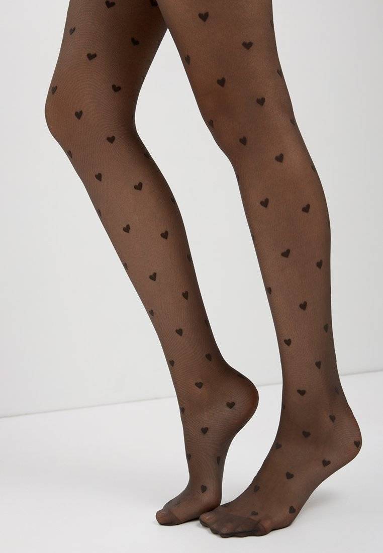 Conte Bonheur 20 Den - Fantasy Women's Tights with a "heart" pattern (19S-109SP)