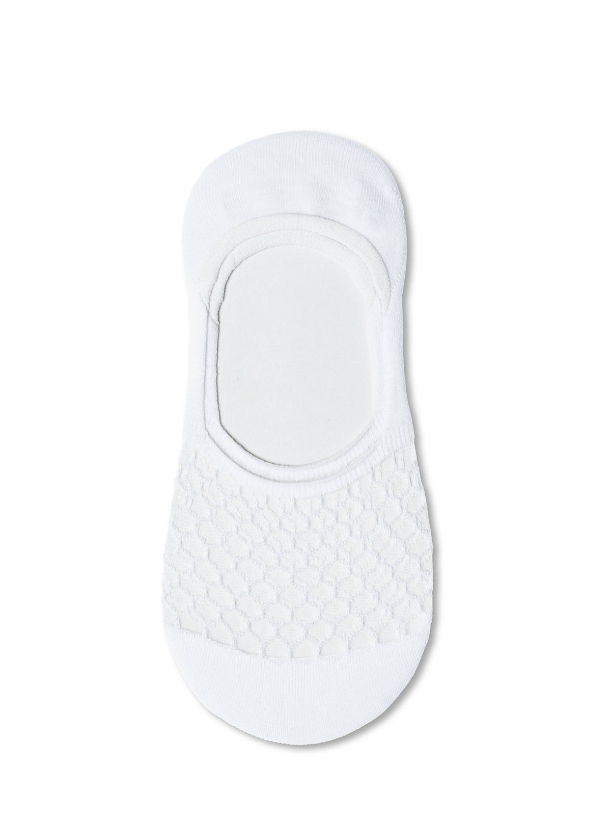 Conte Esli #IS007 - 1 pair Cotton Invisible Women's Footlets (with sheer mesh insert)