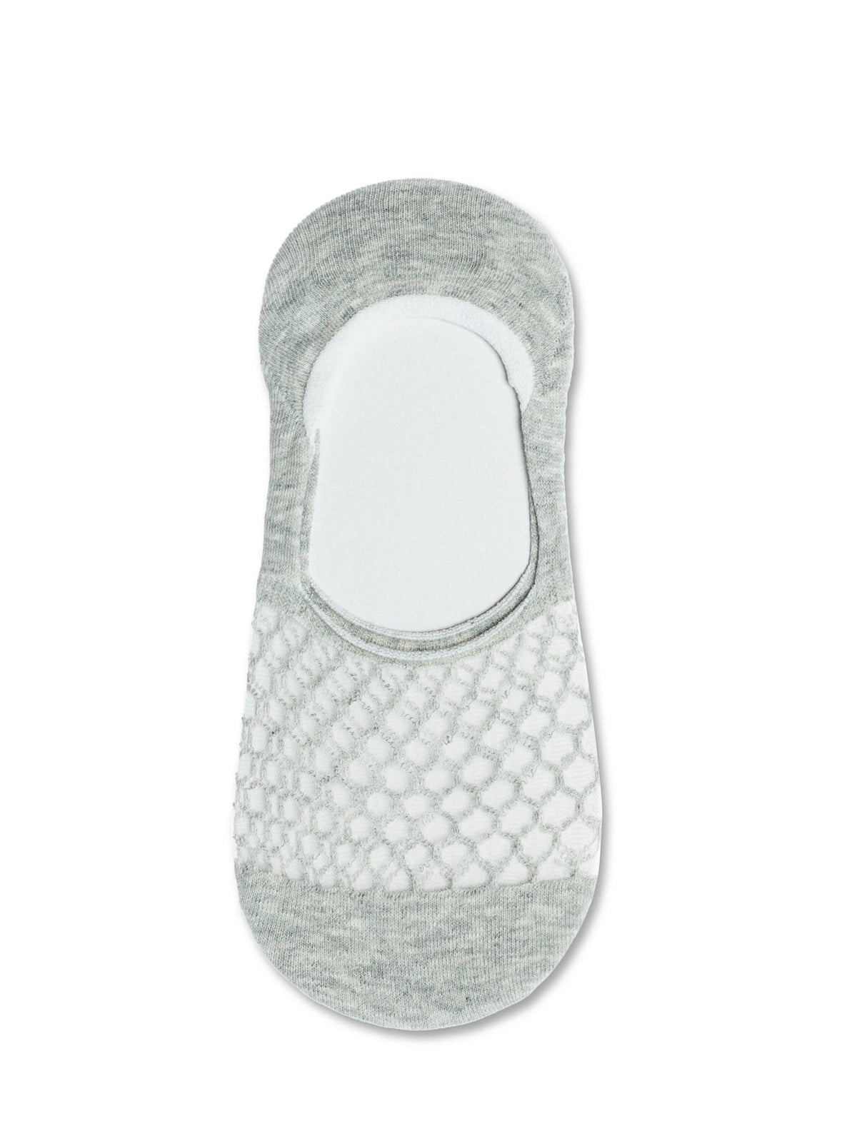 Conte Esli #IS007 - 1 pair Cotton Invisible Women's Footlets (with sheer mesh insert)