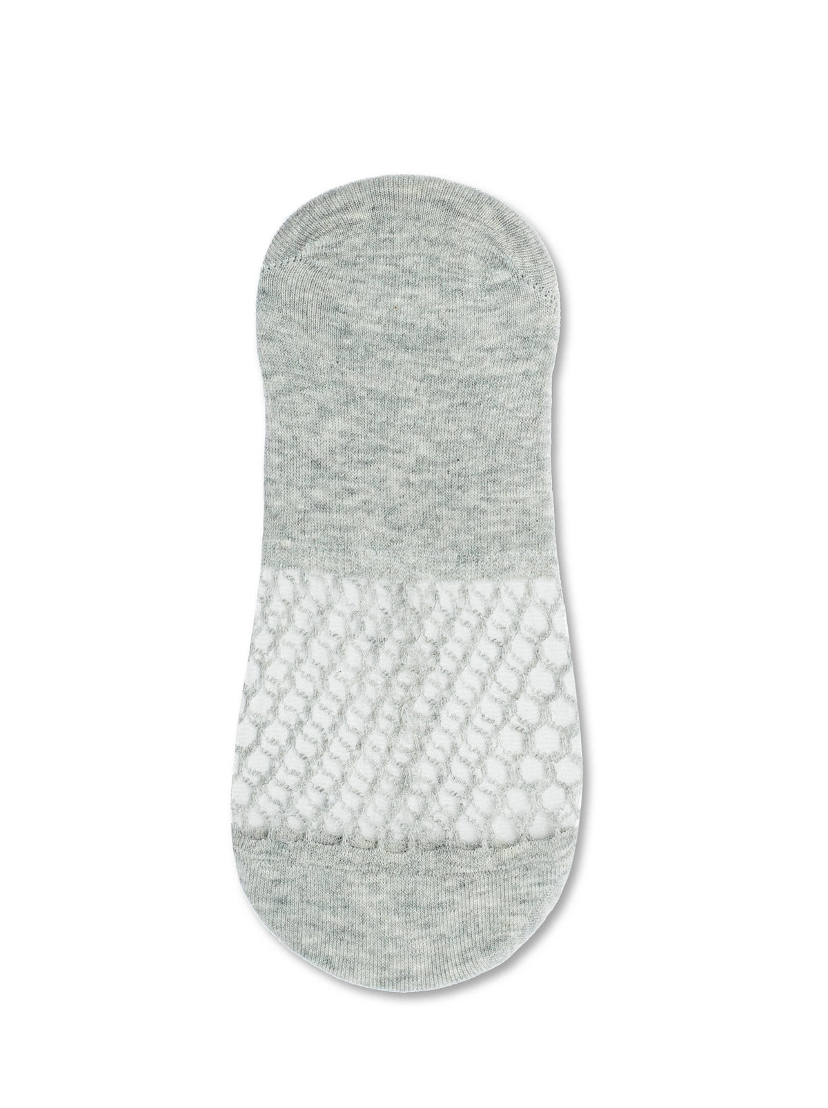 Conte Esli #IS007 - 1 pair Cotton Invisible Women's Footlets (with sheer mesh insert)