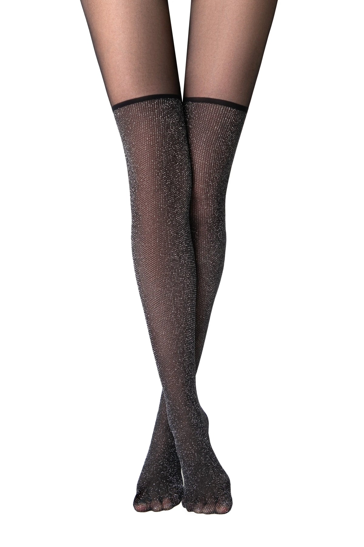 Conte Lurex Net 40 Den - Fantasy Women's Tights Striking Glitter Mesh Stocking Imitation (24S-78SP)