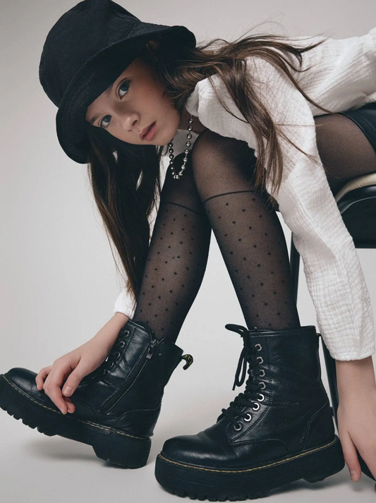 Conte Milana 20 Den - Fantasy Thin Tights for Girls with polka dots - 4yr. 6yr. 8yr. 10yr. 12yr. (20С-115СП)