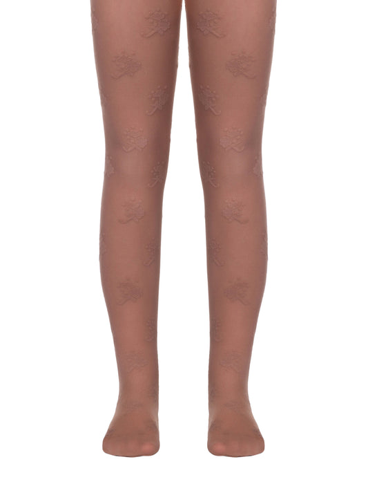 Conte Lissa 20 Den - Тонкі колготки фентезійного кольору для дівчаток з "квітковими парасольками" - 4 роки (14С-8СП)