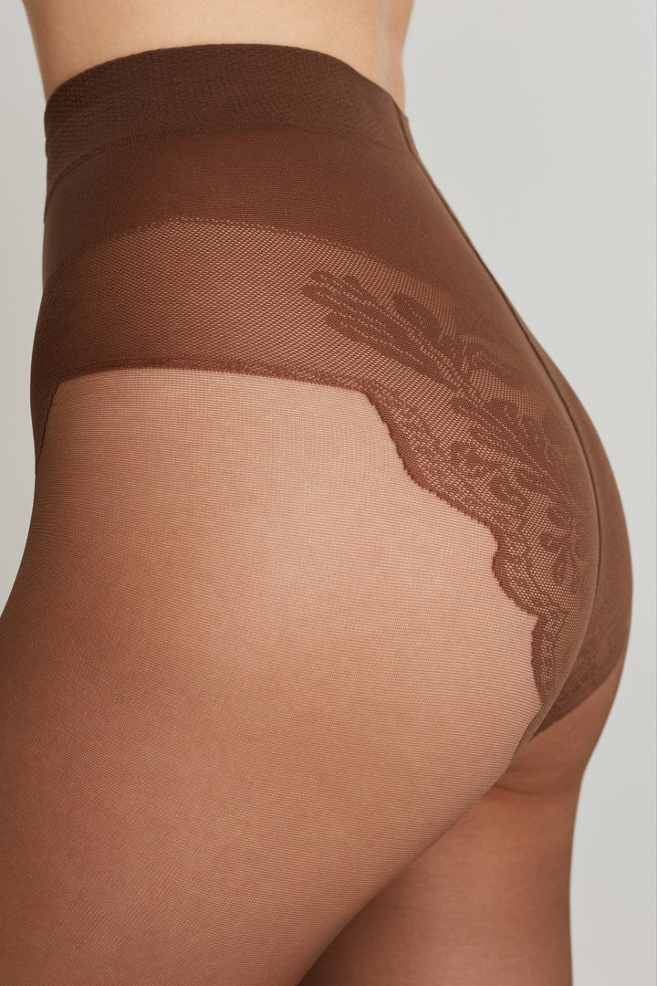 Conte Bikini Soft 40 Den - Classic Women's Tights with Ajour Top (8S-47SP)