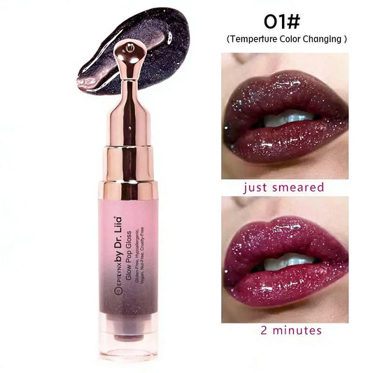 Glow Pop Gloss & Lip Treatment – Radiant Shine & pH Color-Shift