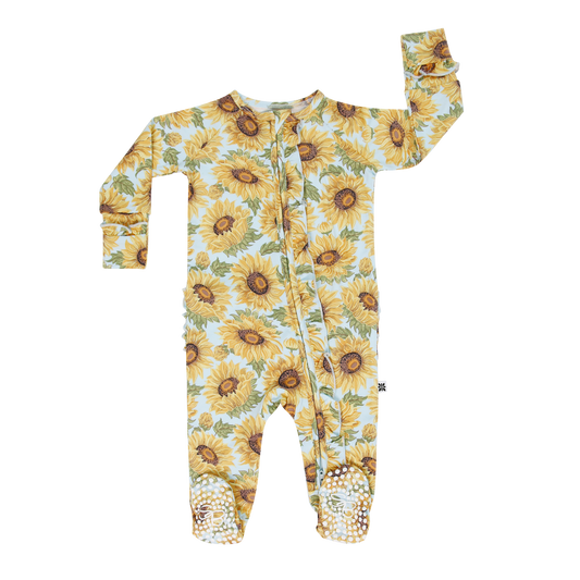 Sammy's Sunflower Ruffle Footie