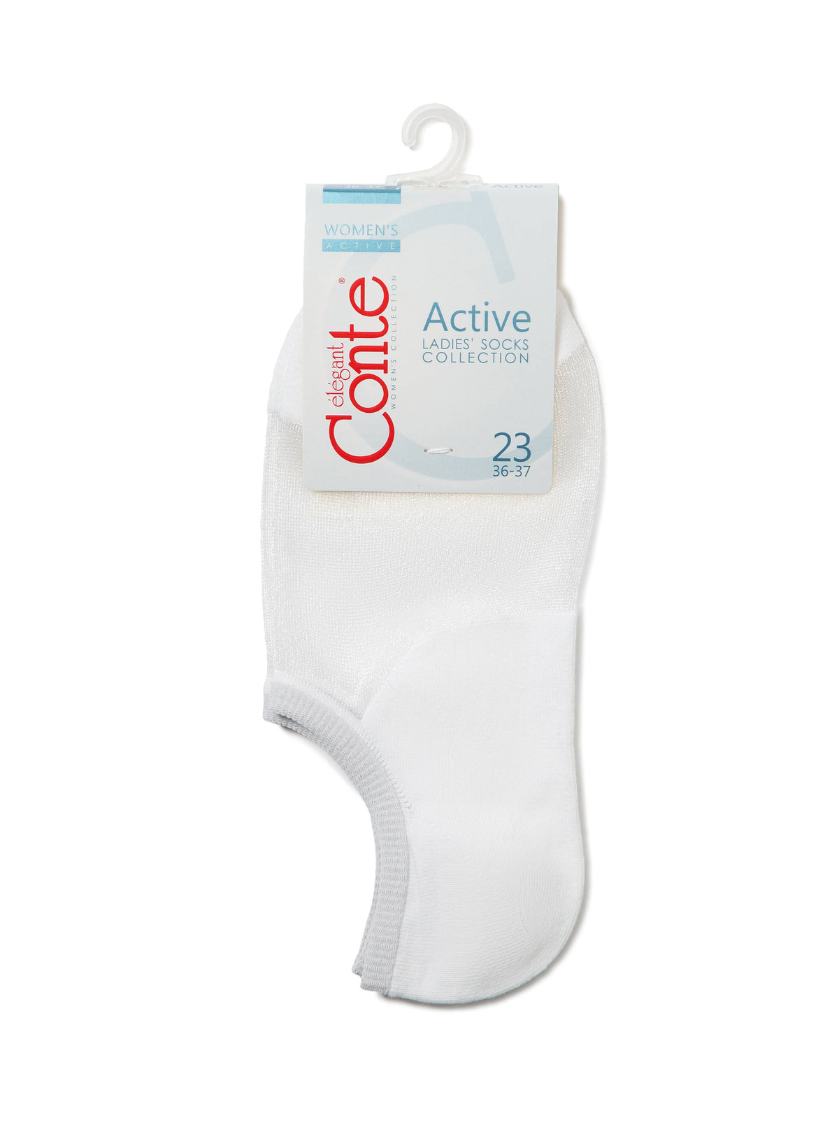 Conte Active #18С-4СП(000) - Лот из 2 пар женских хлопковых носков (с прозрачной сетчатой вставкой)