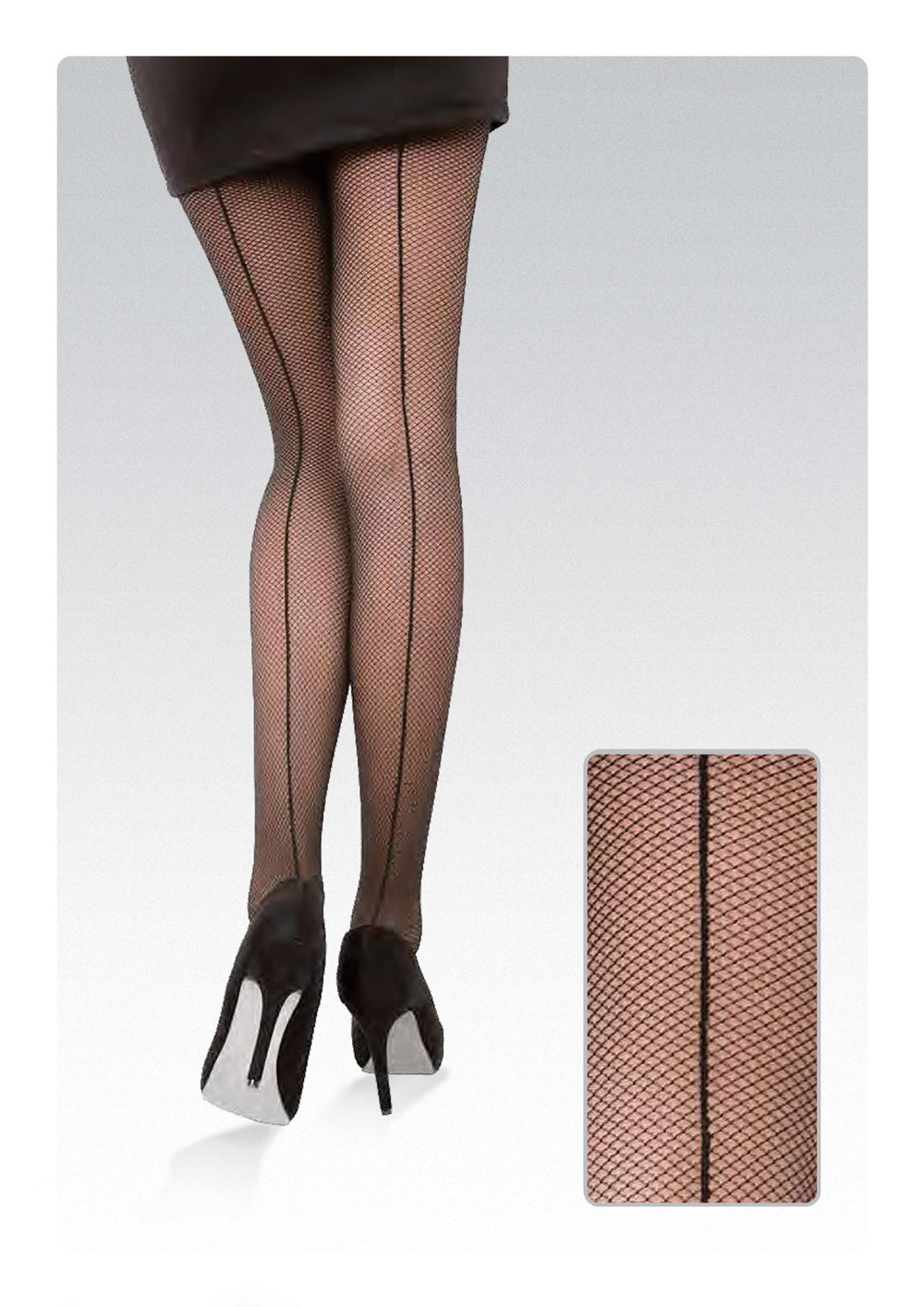 Conte Linea 20 Den - Fantasy Women's Tights "imitation of the grid with a seam" (14S-47SP)