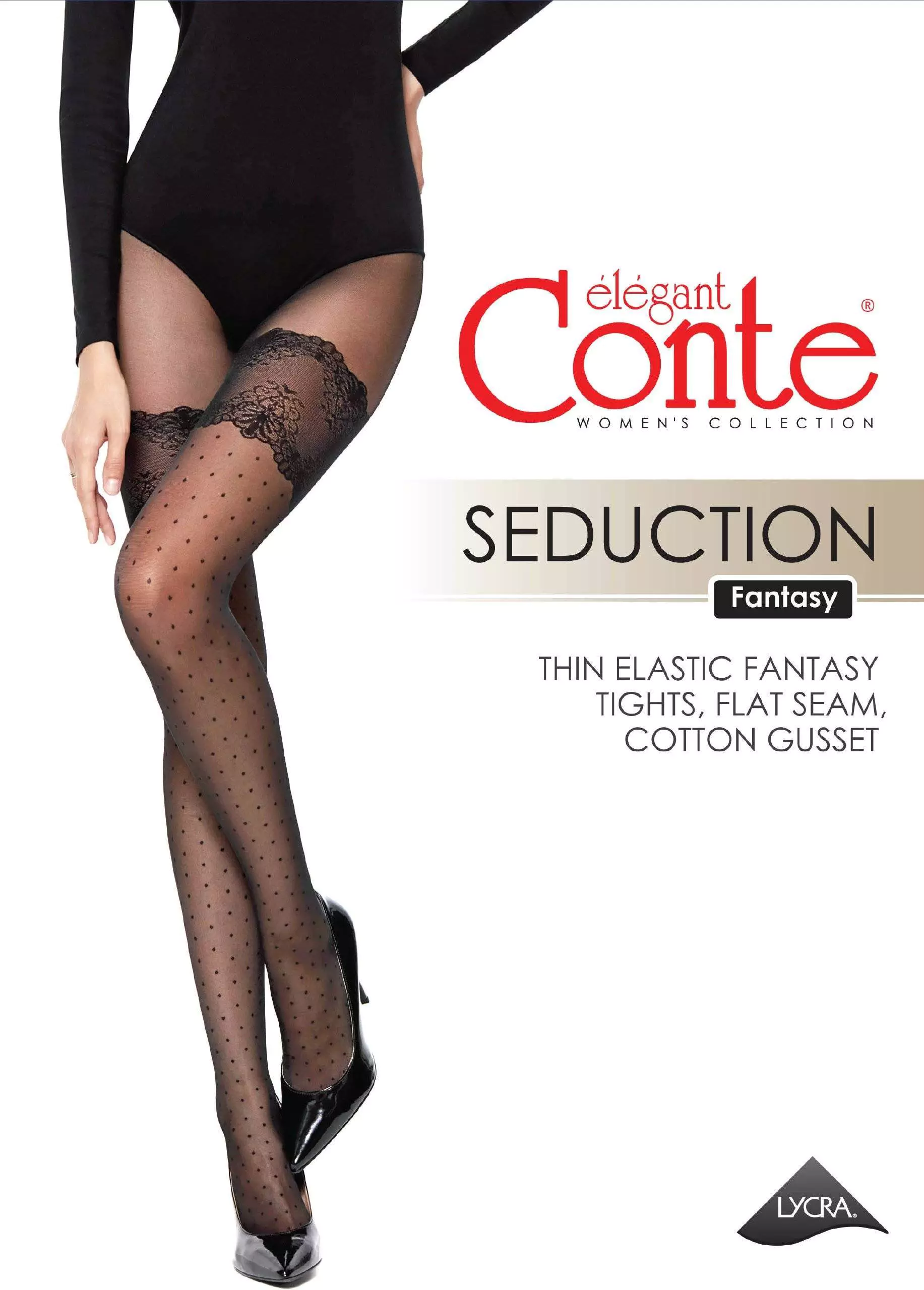 Conte Seduction 20 Den - Fantasy Polka Dots Stockings Imitation Women' –  ConteByOksana