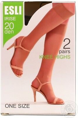 Conte/Esli Irise 20 Den - Thin Knee-Highs For Women - 2 Pairs (Pack) (14С-72СПЕ)