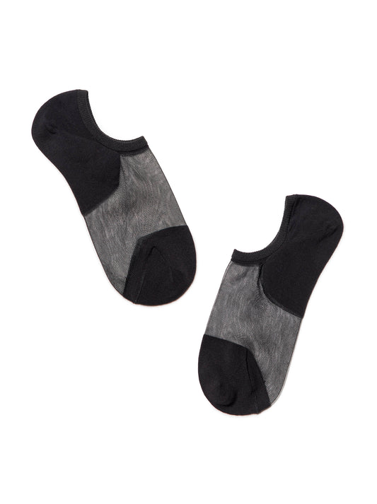 Conte Active #18С-4СП(000) - Lot of 2 pairs Cotton Ultra-Short Women's Socks (with sheer mesh insert)