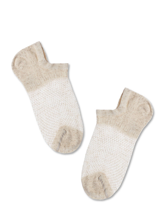 Conte Active #20S-106SP(251) - 1 pair Ultra-short Cotton Women's Socks with linen