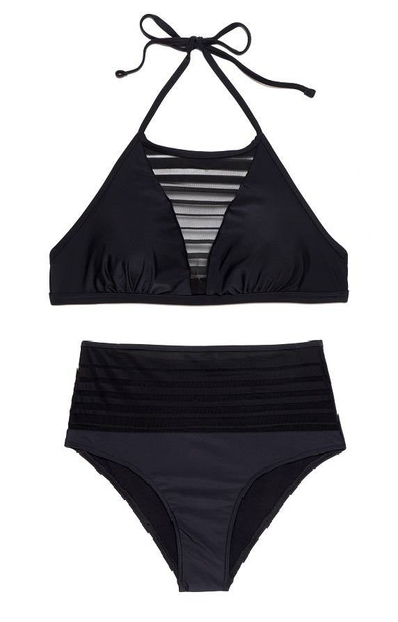 Conte/Esli Women's Swimming Black Bikini/Panty/Bottom - Tropea #0417