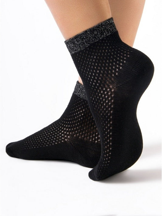 Conte Ajour #15С-81СП(077) - Lot of 2 pairs Openwork Cotton Women's Socks