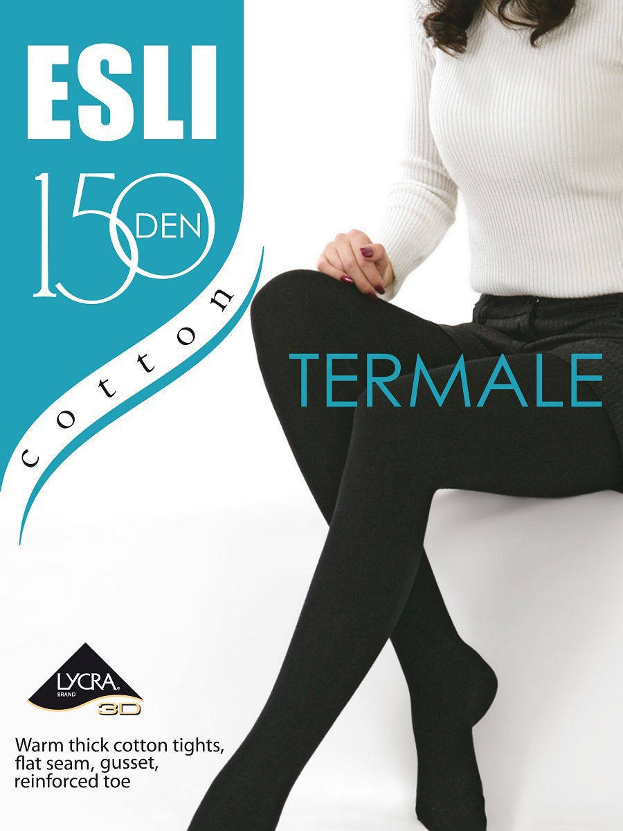 Conte/Esli Termale 150 Den - Хлопковые теплые непрозрачные женские колготки (15С-48СПЕ/Т)