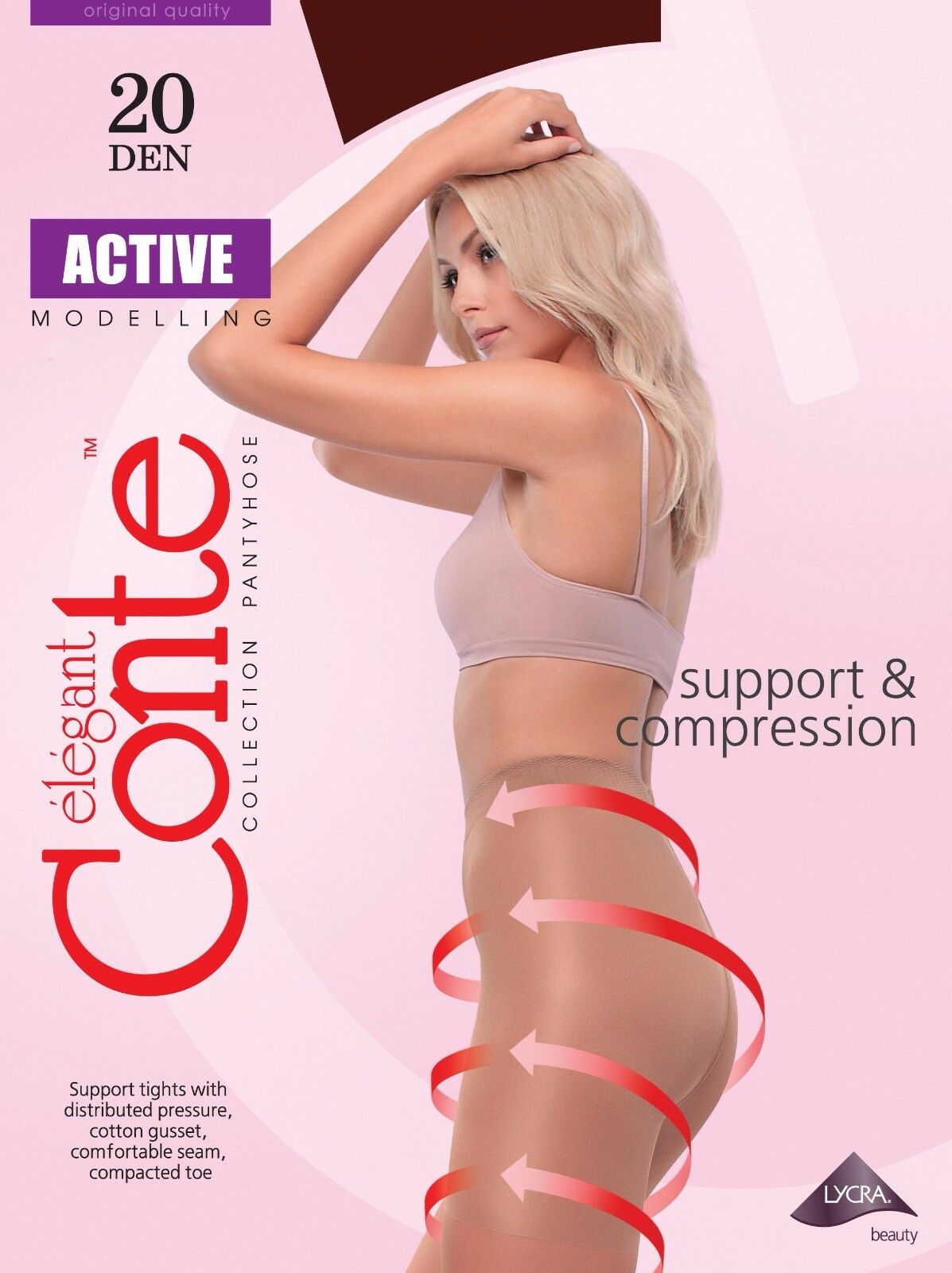 Conte Active 20 Den - Modelling Control Top Women's Tights (8S-63SP)