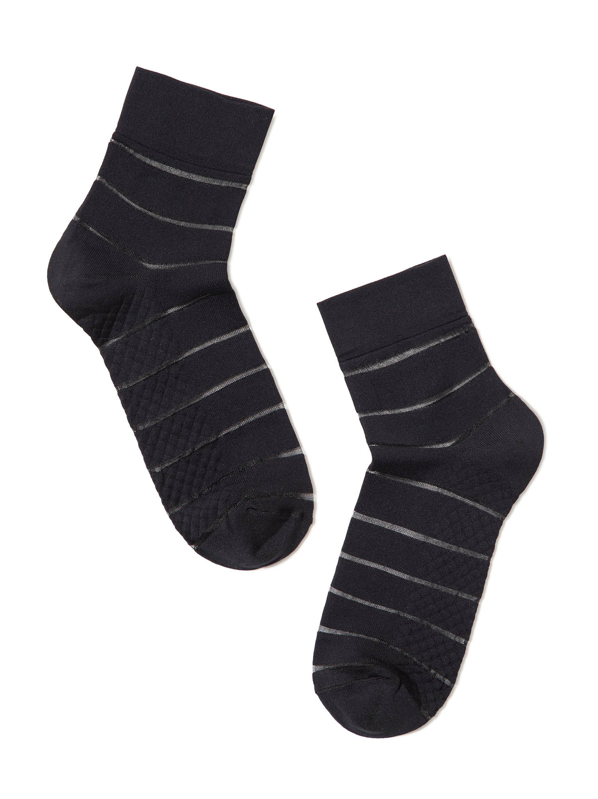 Conte Fantasy #16S-85SP - 1 pair Polyamide Women's Socks with Transparent mesh panels