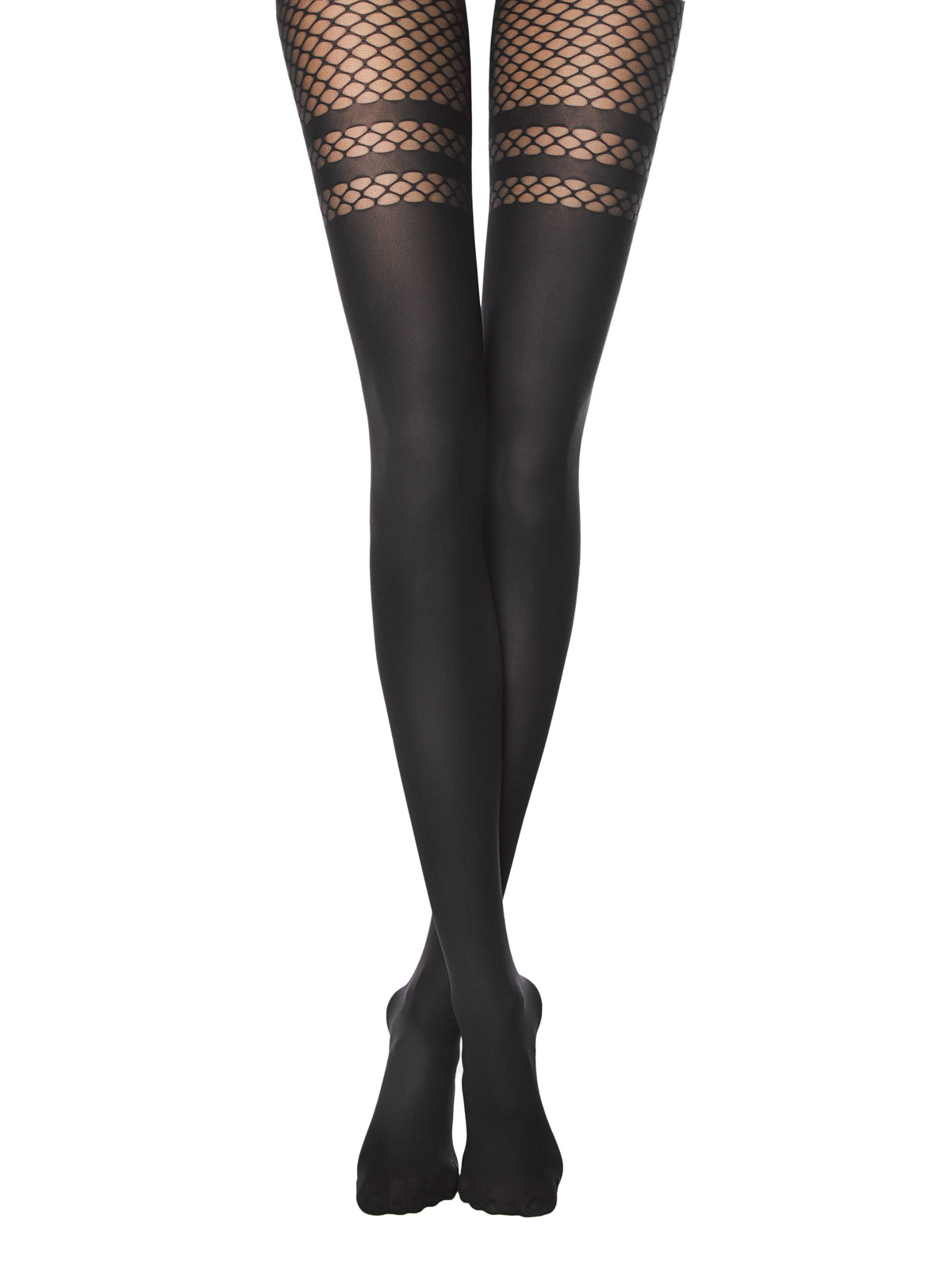 Conte Impulse 60 Den - Fantasy Women's Tights with large mesh and imitation stock (18С-13СП)