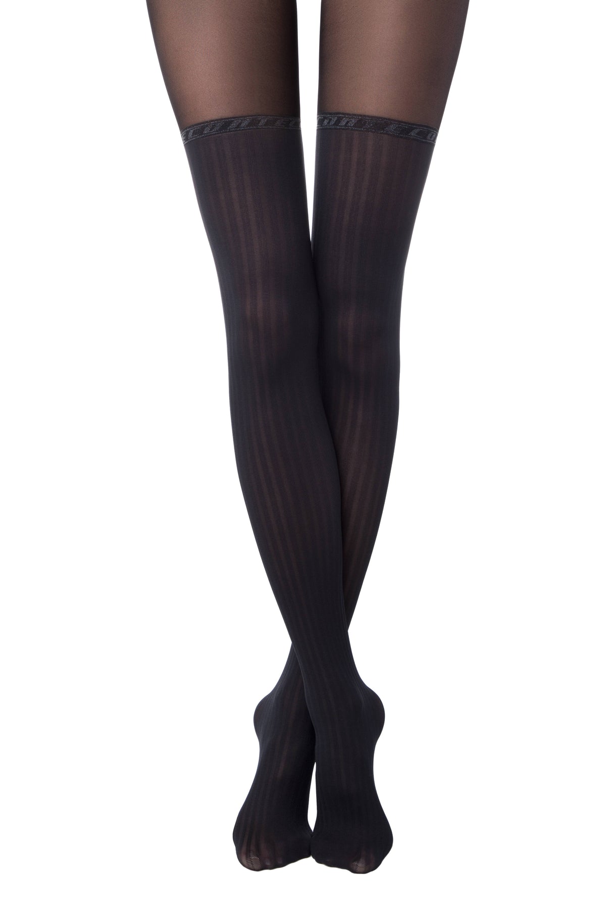 Conte Glam 40 Den - Fantasy Women's Tights with Stockings Imitation (19S-240SP)