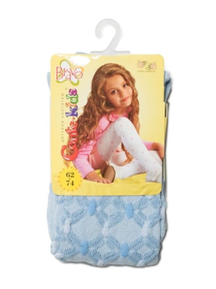 Conte-Kids Bravo #7С-44СП(215) - Колготки хлопковые для девочек 0/12м.-12/24м.
