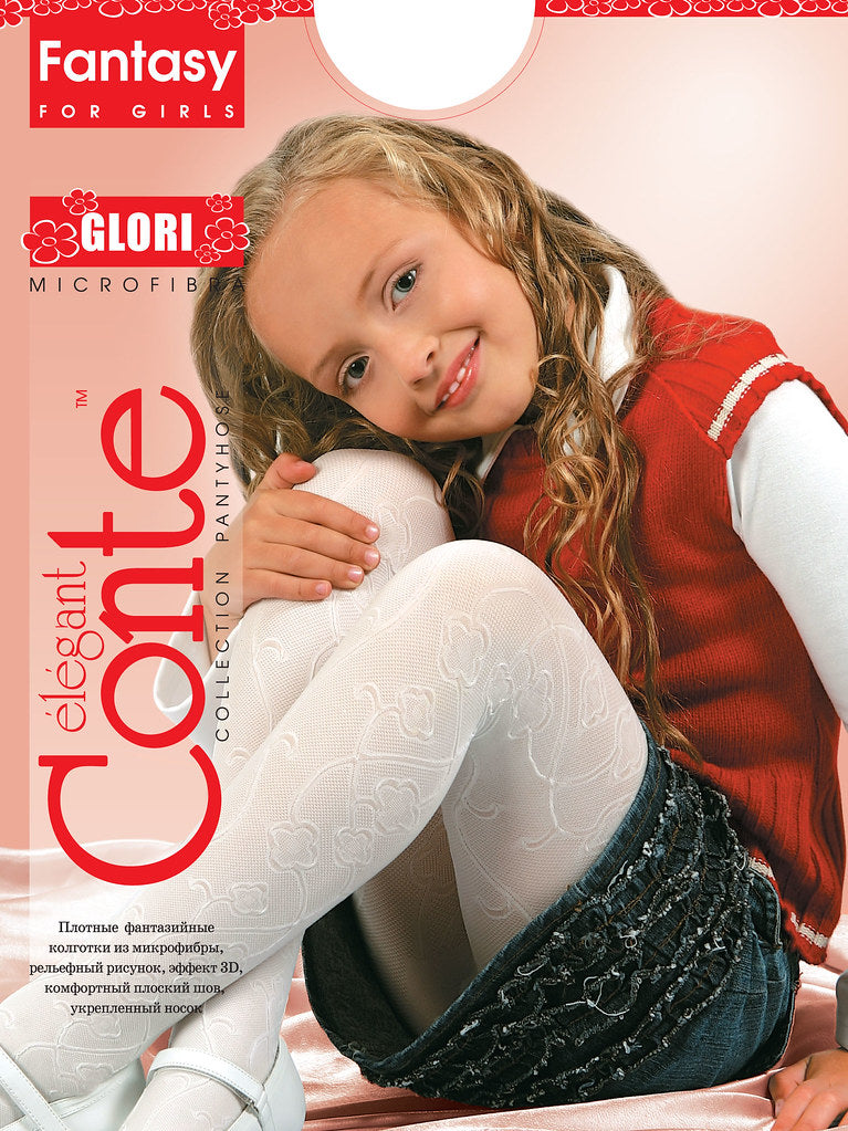Conte Glori 60 Den - Fantasy Opaque 3D Effect Tights For Girls - 4yr. (8С-100СП)