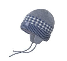 Conte/Esli Double knitted kids hat with strings - For Boys (17С-109СП)