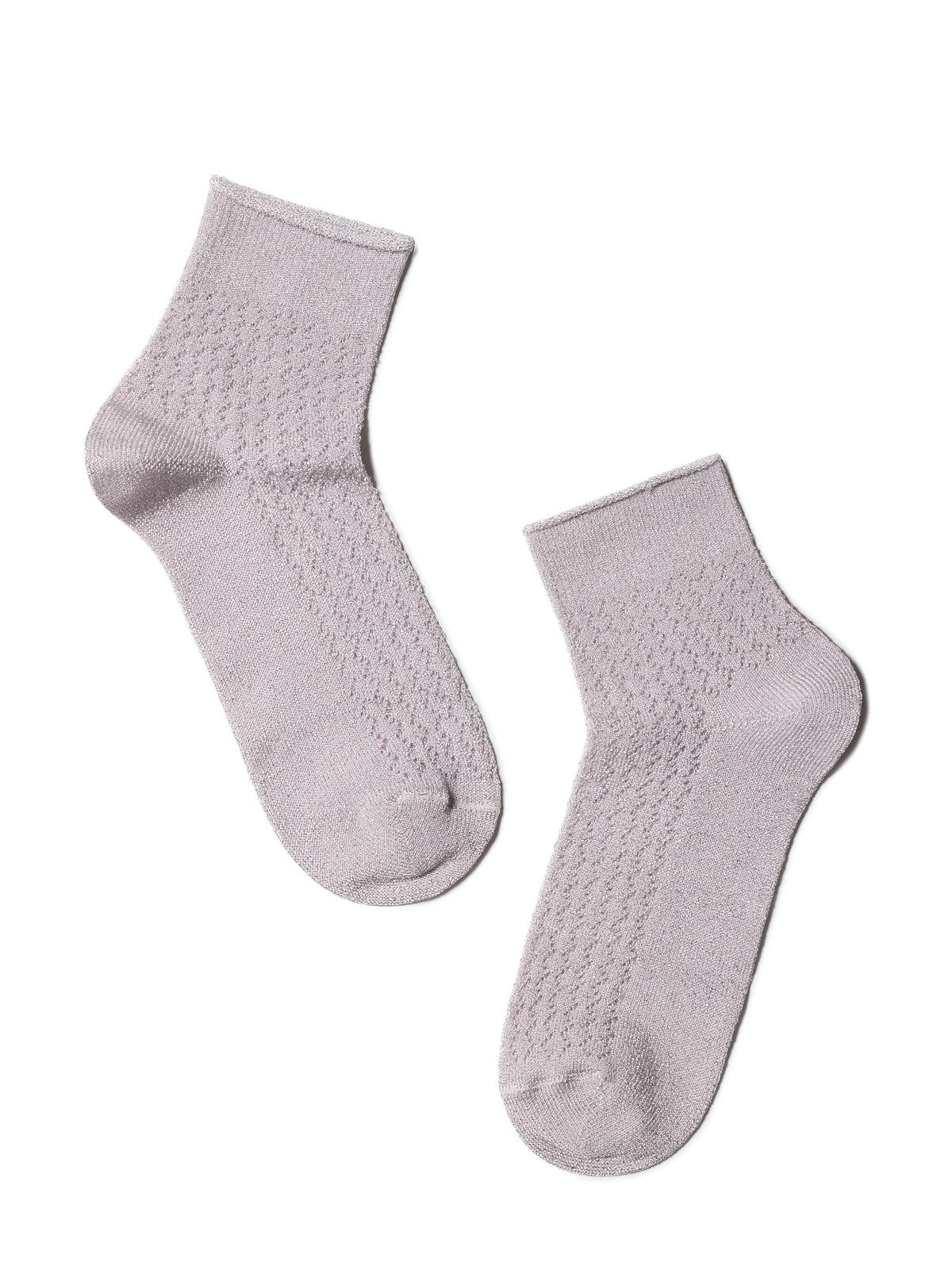 Conte Ajour #19S-186SP(180) - 1 pair Openwork Viscose Women's Socks with Lurex