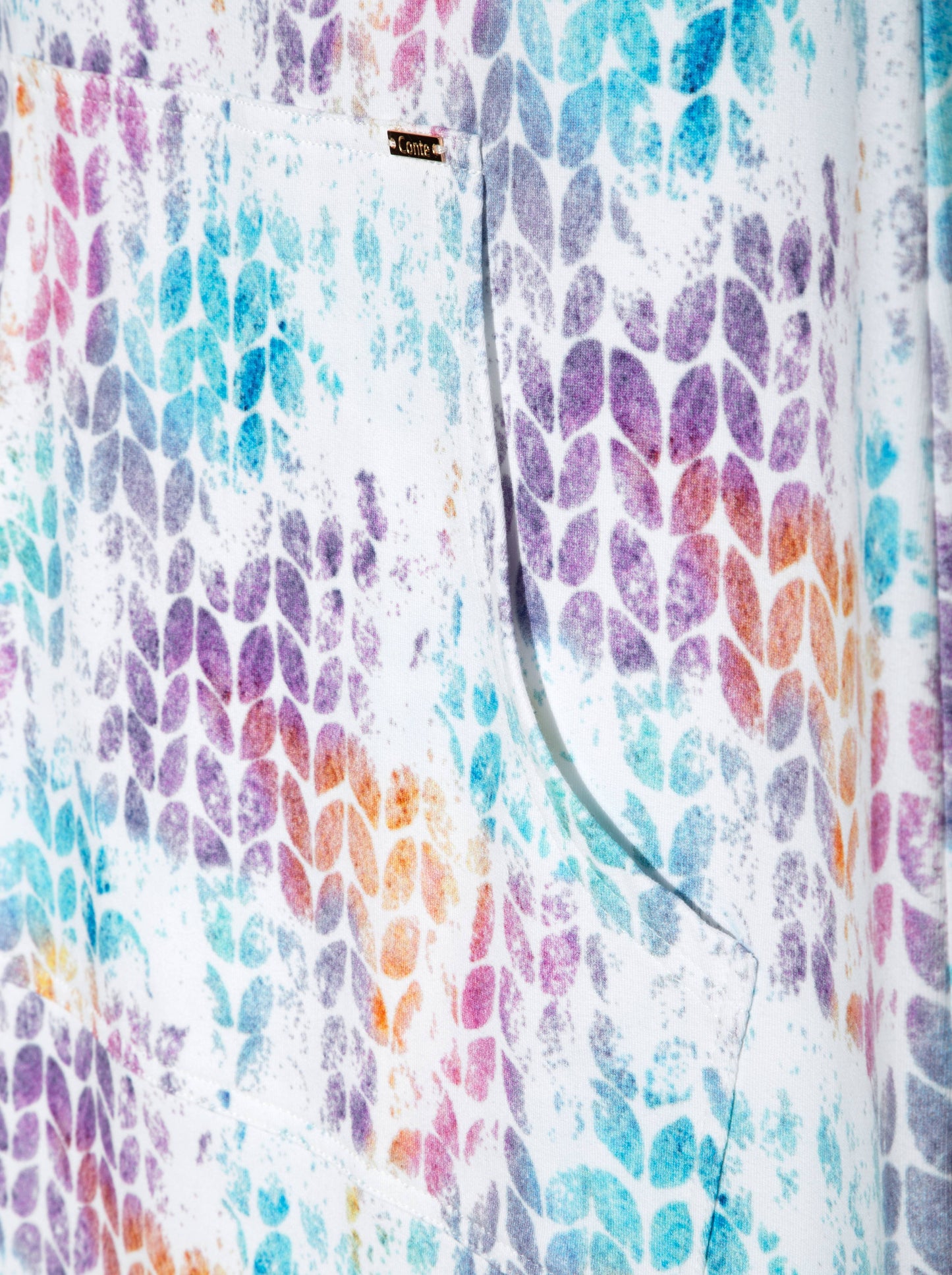 Conte Cotton Dress-Tunic for Girls with Pastel Water Color Print #18C-648TСP (LTH 897)