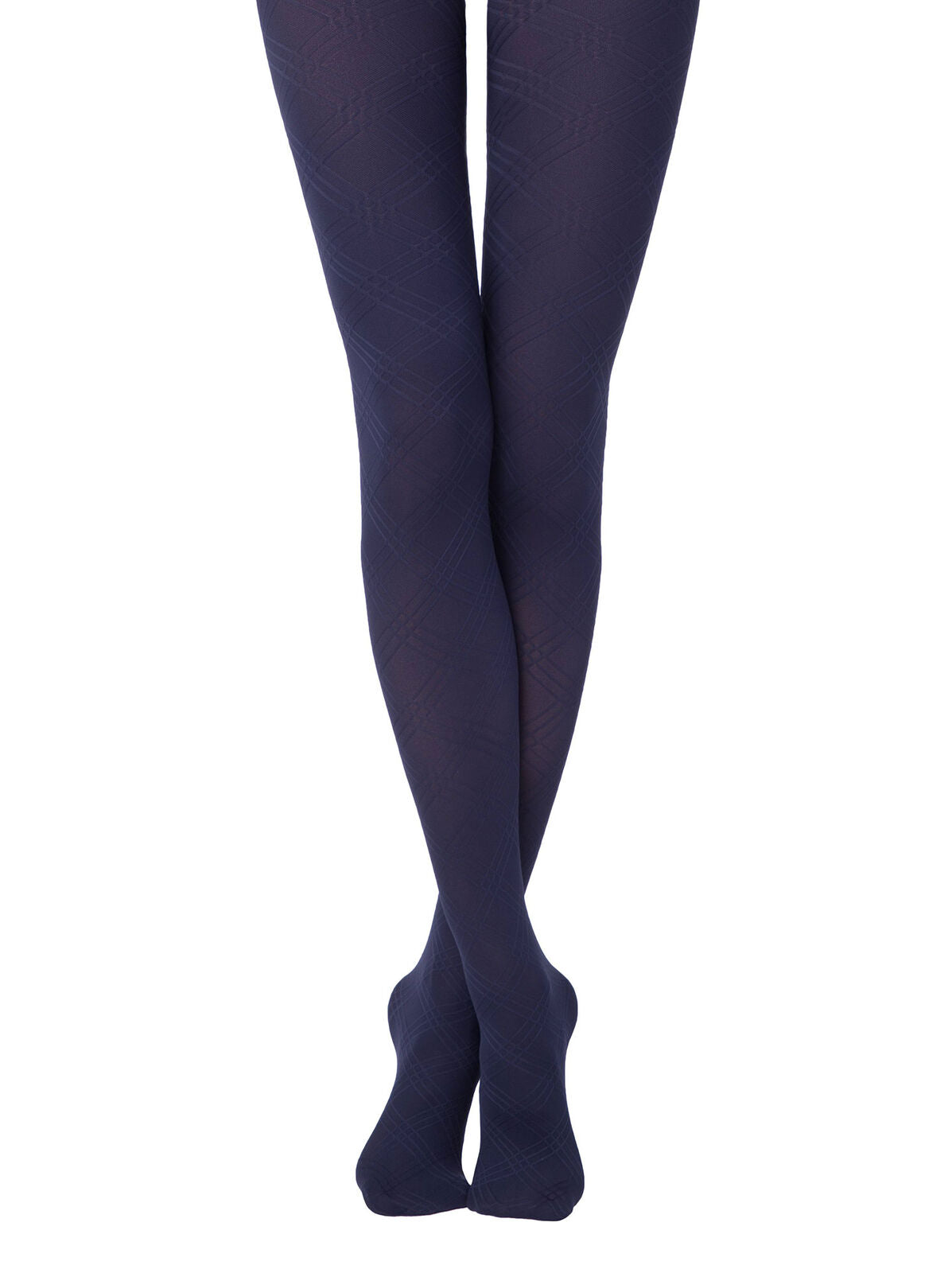 Conte Adele 45 Den - Fantasy Women's Tights with a relief geometric pattern "diamond" (18S-16SP)
