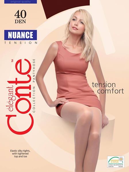 Conte Nuance 40 Den - Classic Women's Tights with a Reinforced Shorts (8S-37SP)