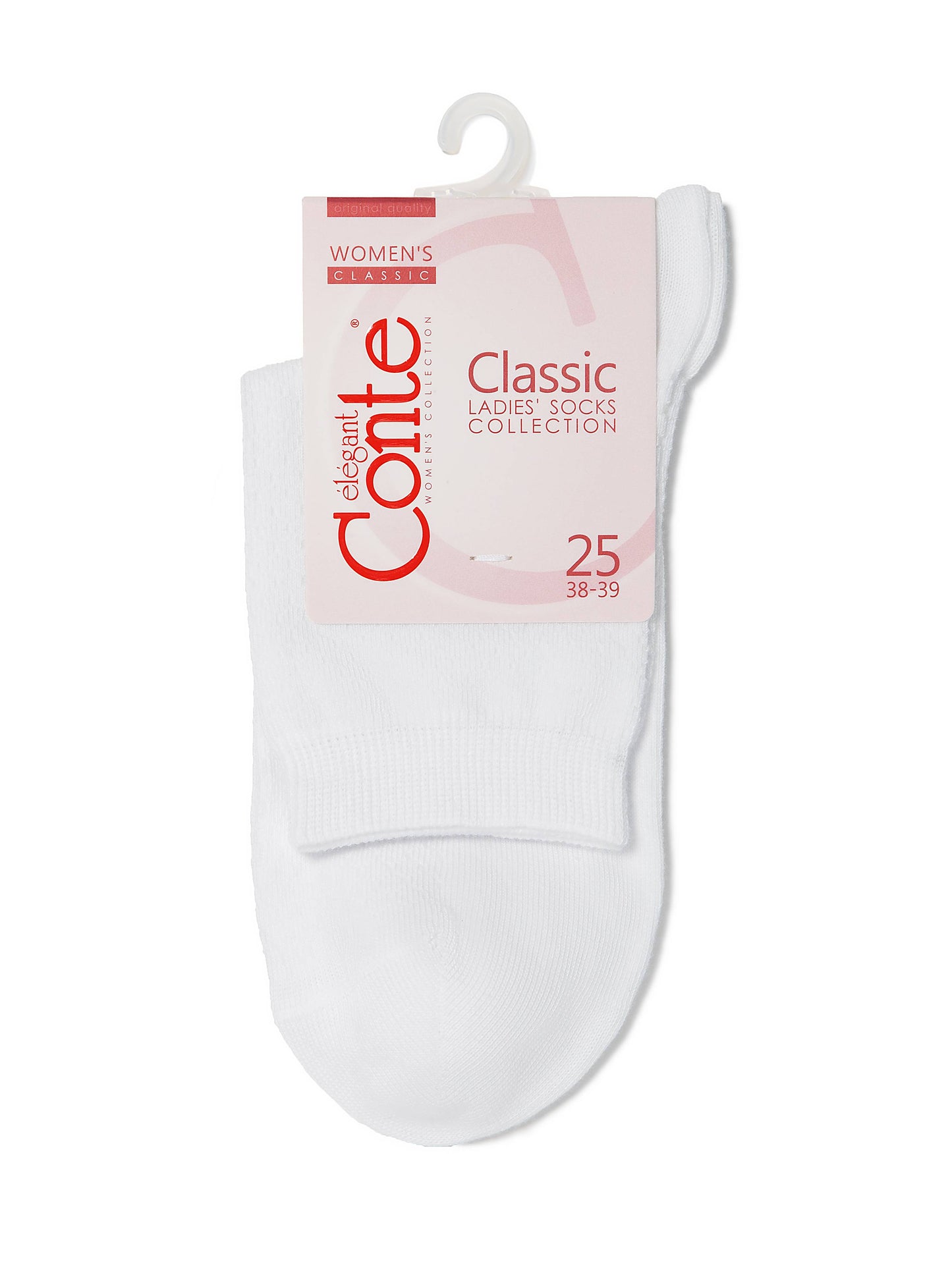 Conte Classic #15С-15СП(061) - Lot of 2 pairs Elegant Cotton Women's Socks