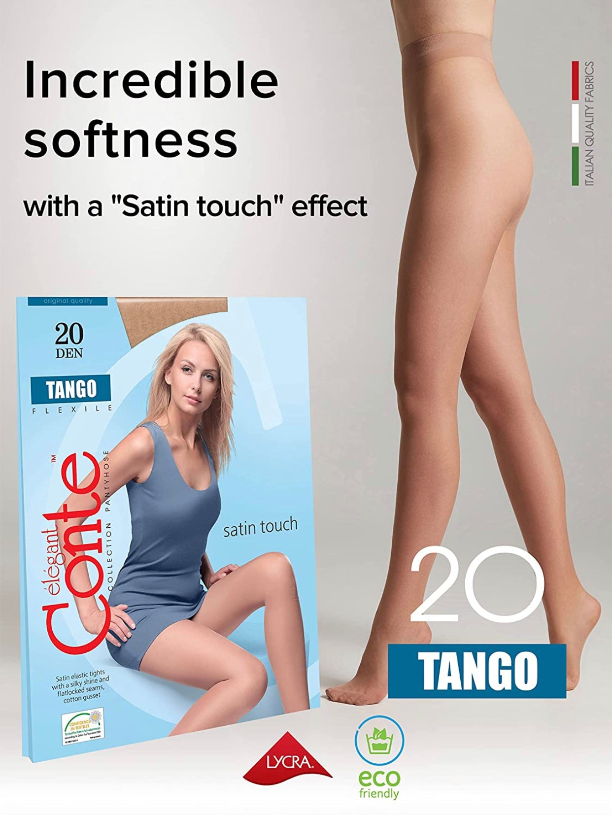 Conte Tango 20 Den - Classic Sheer to Waist T-top Women's Tights (8С-48СП)