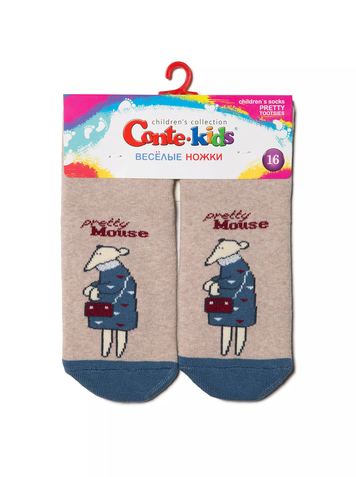 Conte-Kids Pretty Tootsies #17С-45СП(295) - Лот из 2 пар хлопковых махровых носков для девочек