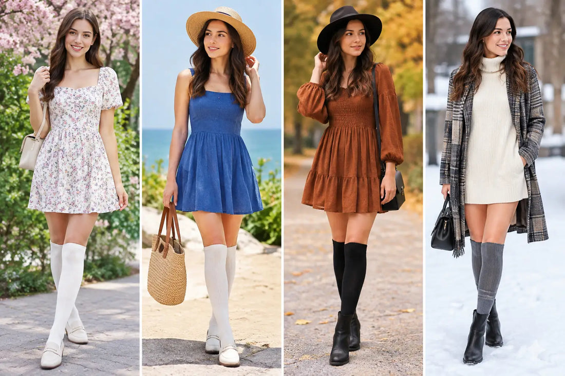 Knee High Socks With Dresses for Every Season