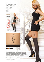 Load image into Gallery viewer, Conte Lovely 60 Den - Fantasy Opaque Women&#39;s Tights stockings imitation with a tattoo design (18С-11СП)