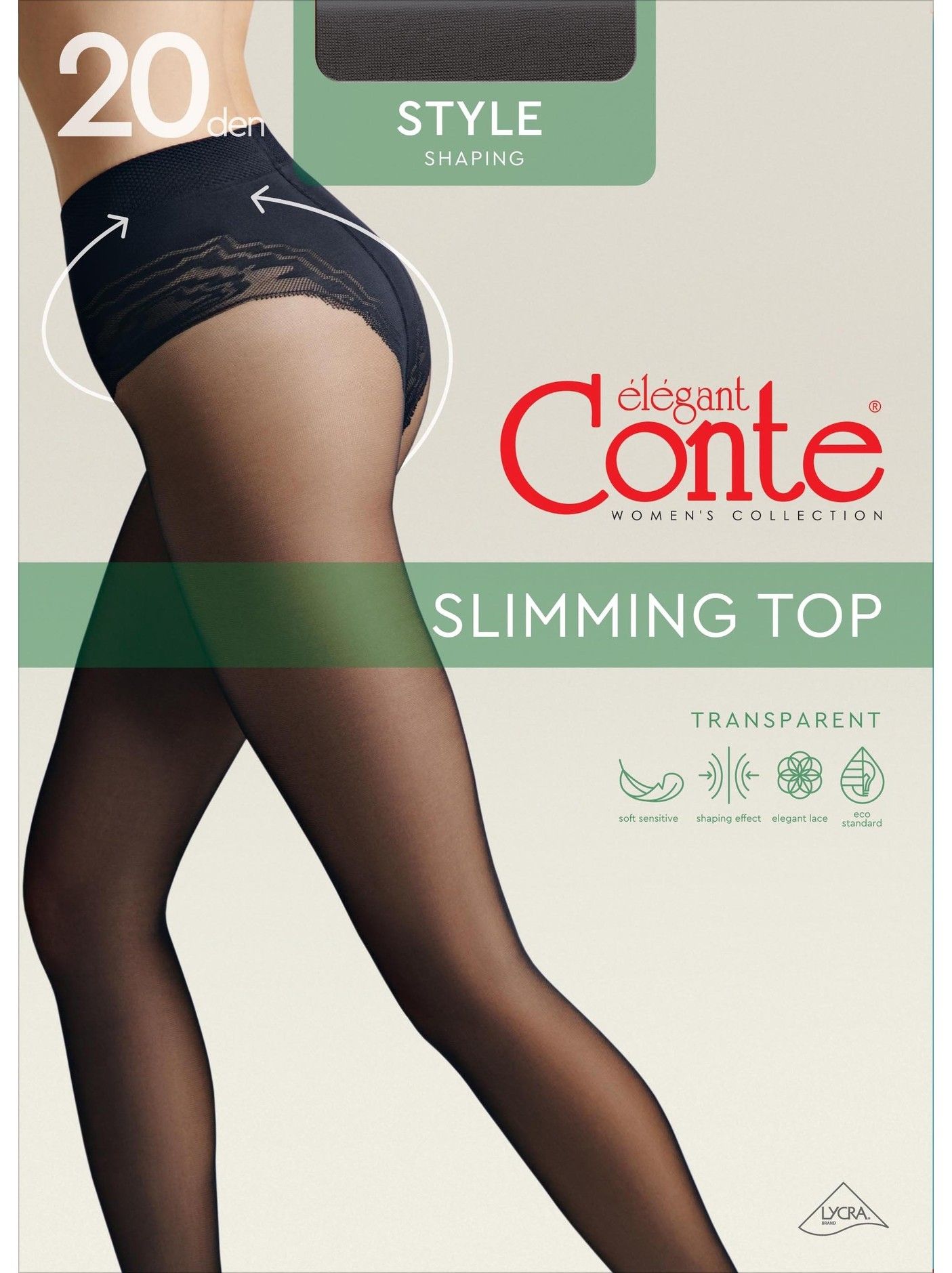 Conte (Poland) Style Soft 20 Den - Modelling Bikini Shaping Women's Tights (8S-73SP)