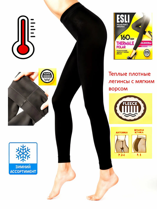 Conte/Esli (Poland) Thermale Polar 160 Den - Warm Fleece Women's Leggings with soft pile (TY 489)