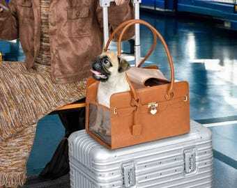 Premium Leather Pet Carrier
