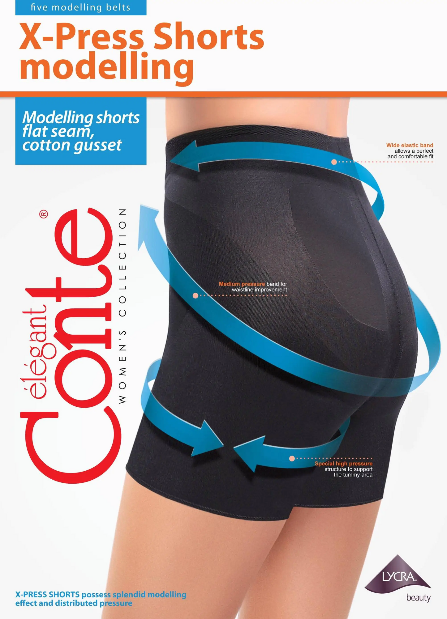 Conte X-Press - Modelling Control Top Women's Shapewear Shorts (17С-103СП)
