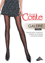 Load image into Gallery viewer, Conte Galerie 20 Den - Fantasy Women&#39;s Tights with a rhombus pattern (20С-89СП)