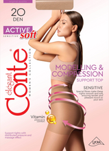 Load image into Gallery viewer, Conte Active Soft 20 Den - Modelling Control Top Women&#39;s Tights (14С-71СП)