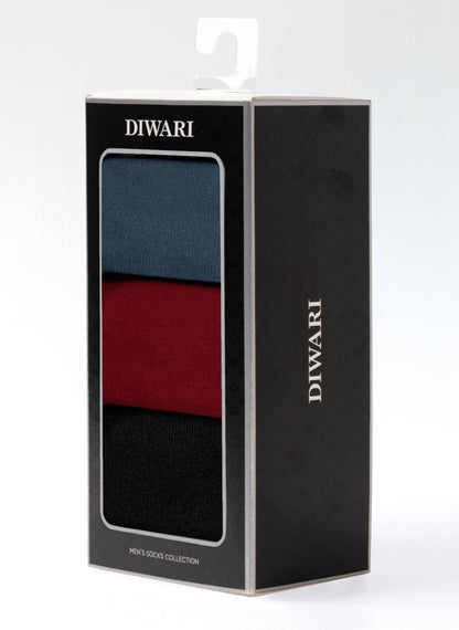 Gift Box 3 pairs - Conte Classic Cotton Men's Socks - DiWaRi #5S-08SP(773)