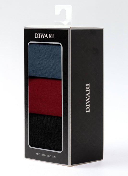 Gift Box 3 pairs - Conte Classic Cotton Men's Socks - DiWaRi #5S-08SP(773)
