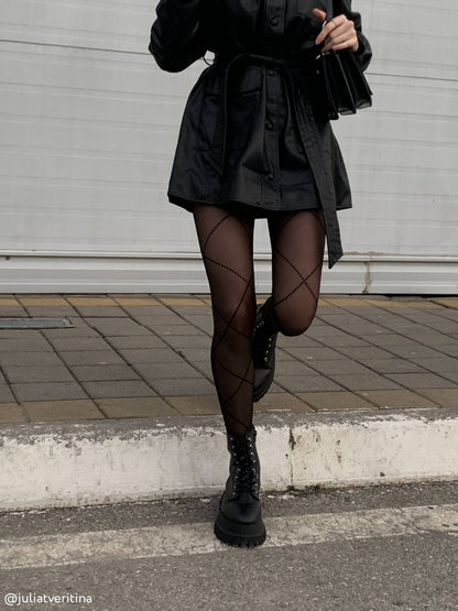 Conte Galerie 20 Den - Fantasy Women's Tights with imitation lacing (20S-89SP)